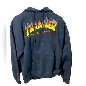 Men’s black Thrasher hoodie